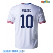 Camisa de time de futebol Estados Unidos Christian Pulisic #10 Replicas 1º Equipamento Copa America 2024 Manga Curta